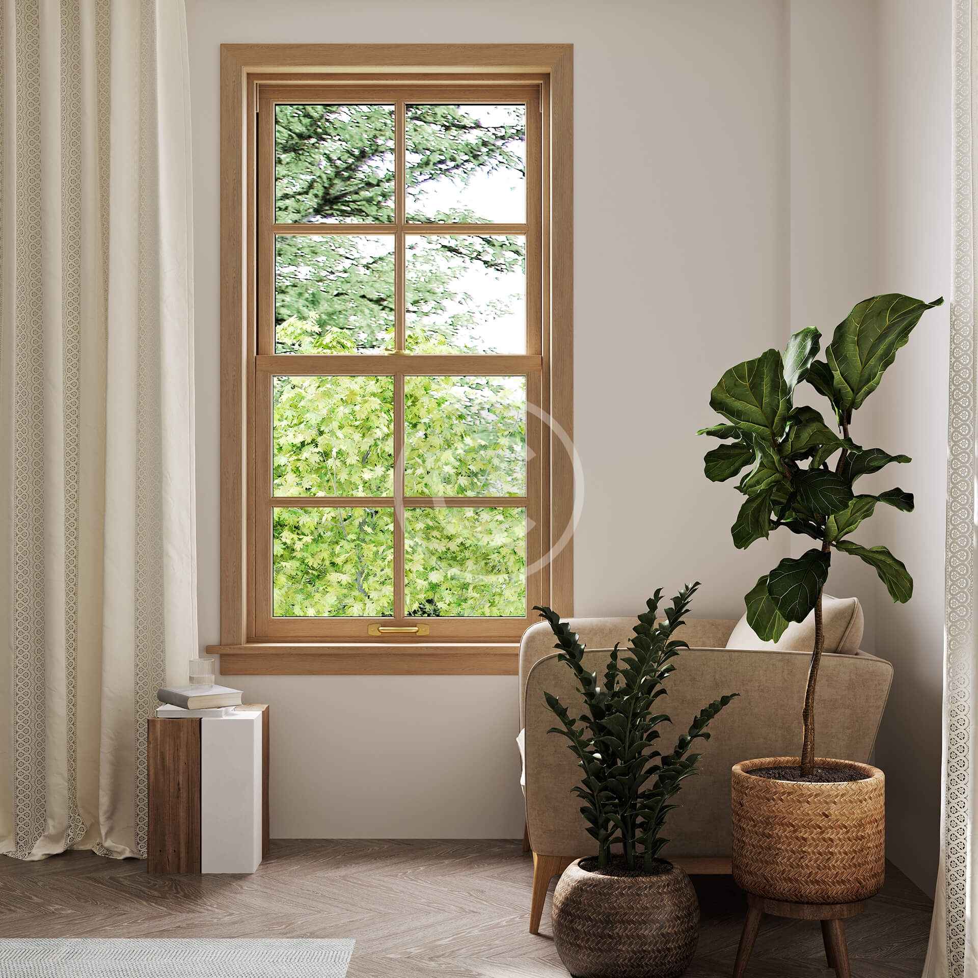 New wooden windows