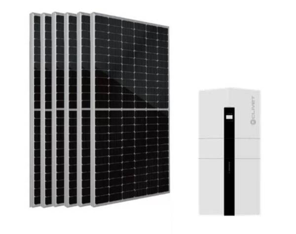 Kit Fotovoltaico Monofase 3 kW con Accumulatore 5 kWh - Inverter Ibrido Monofase CLIVET 5KW SINERGY 51 5K + Batteria accumulo 5kWh SINERGY 51 B 5K + 7 Pannelli Fotovoltaici 450W, TRINA SOLAR TSM – NEG9R.28 450W, Wi-Fi